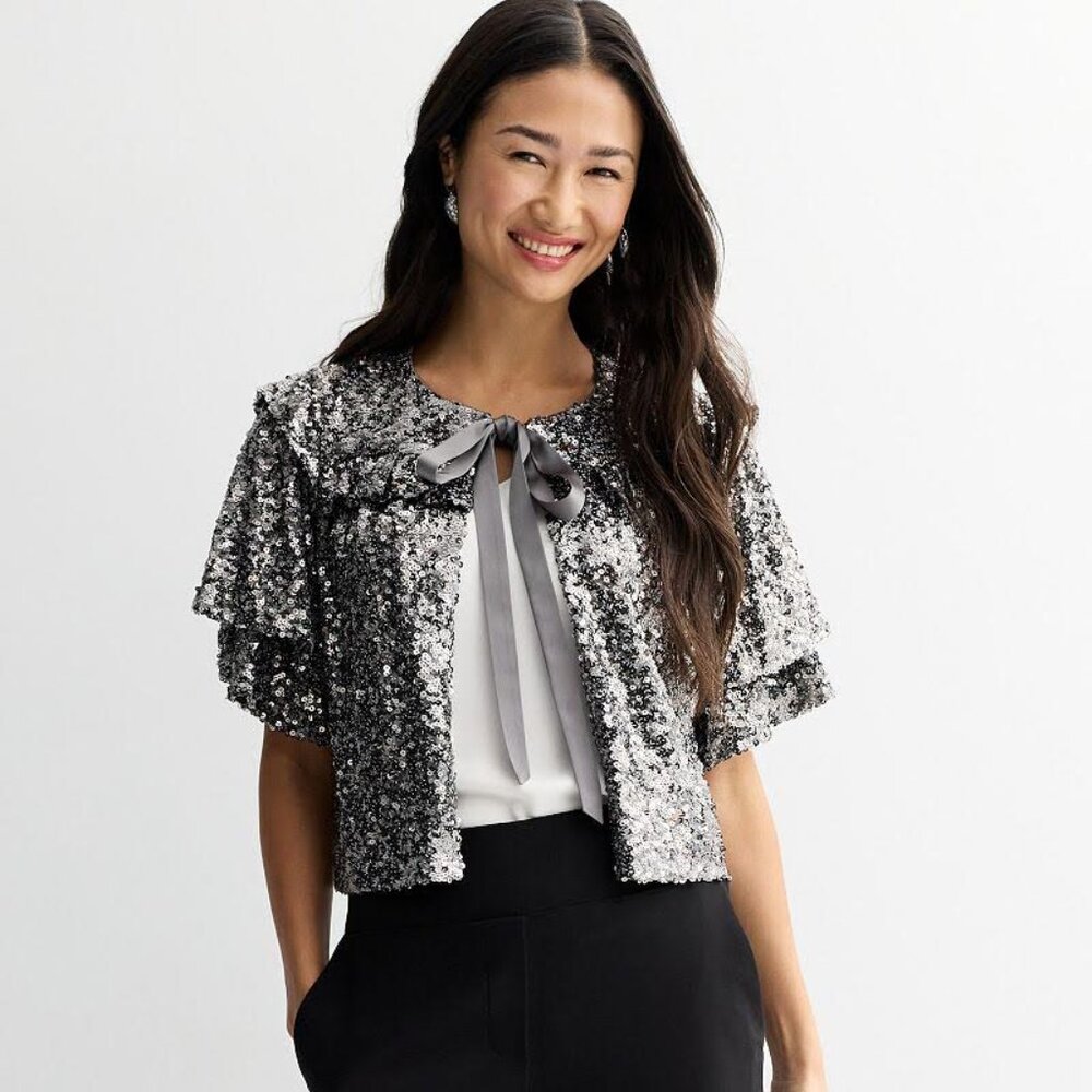MNK Sequin jacket top size Medium NWOT!!!!!!